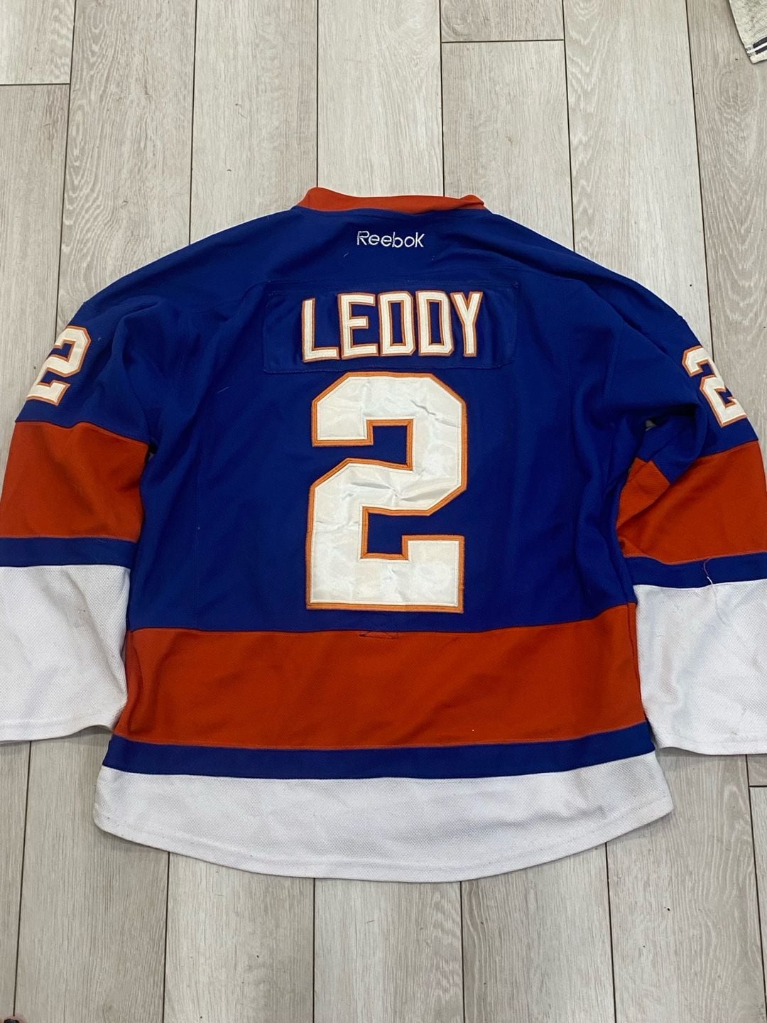 Reebok Nick Leddy New York Islanders NHL Home Hockey Jersey Size 50 5