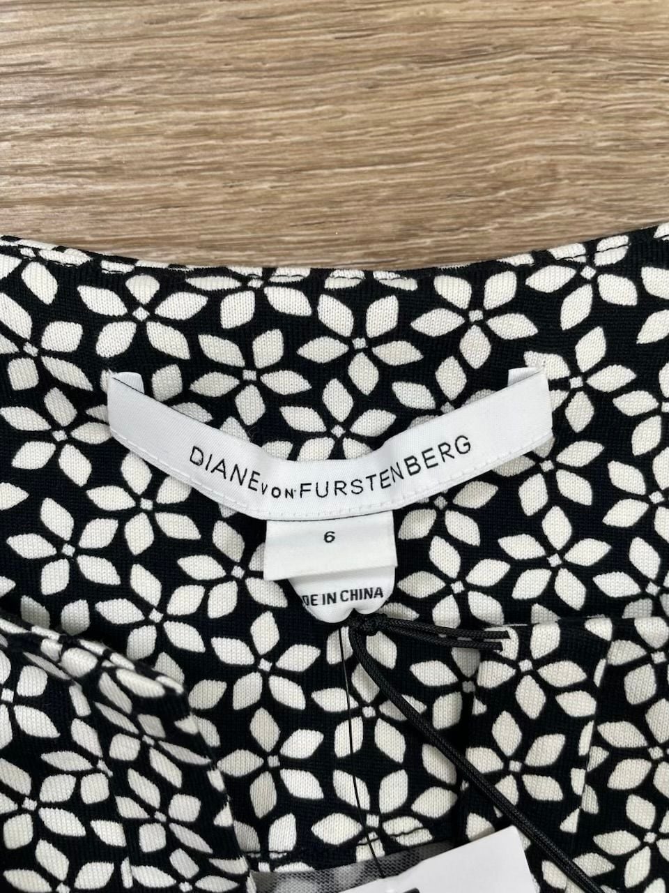 Diane von Furstenberg Reina Floral Check Mini Dress Silk Blend Size 6 NWT 5