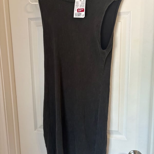 H&M DIVIDED Ribbed Sleeveless Mini Tank Dress
