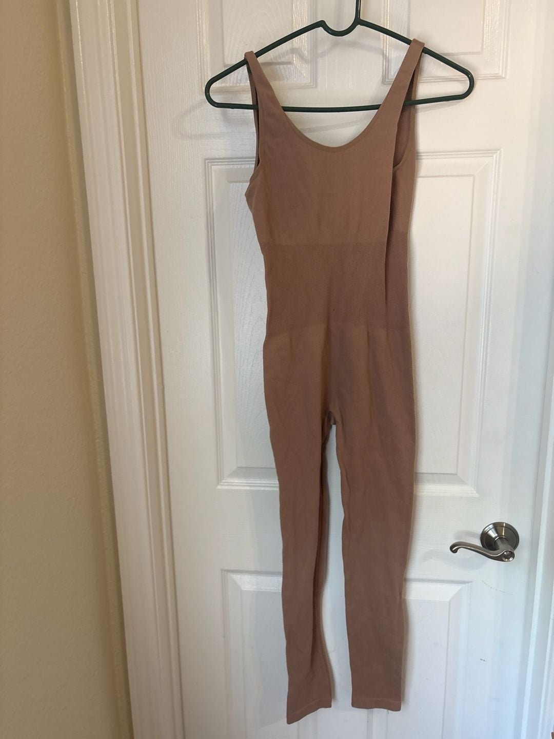 Fashion Nova Krystal Seamless Jumpsuit in Taupe 2