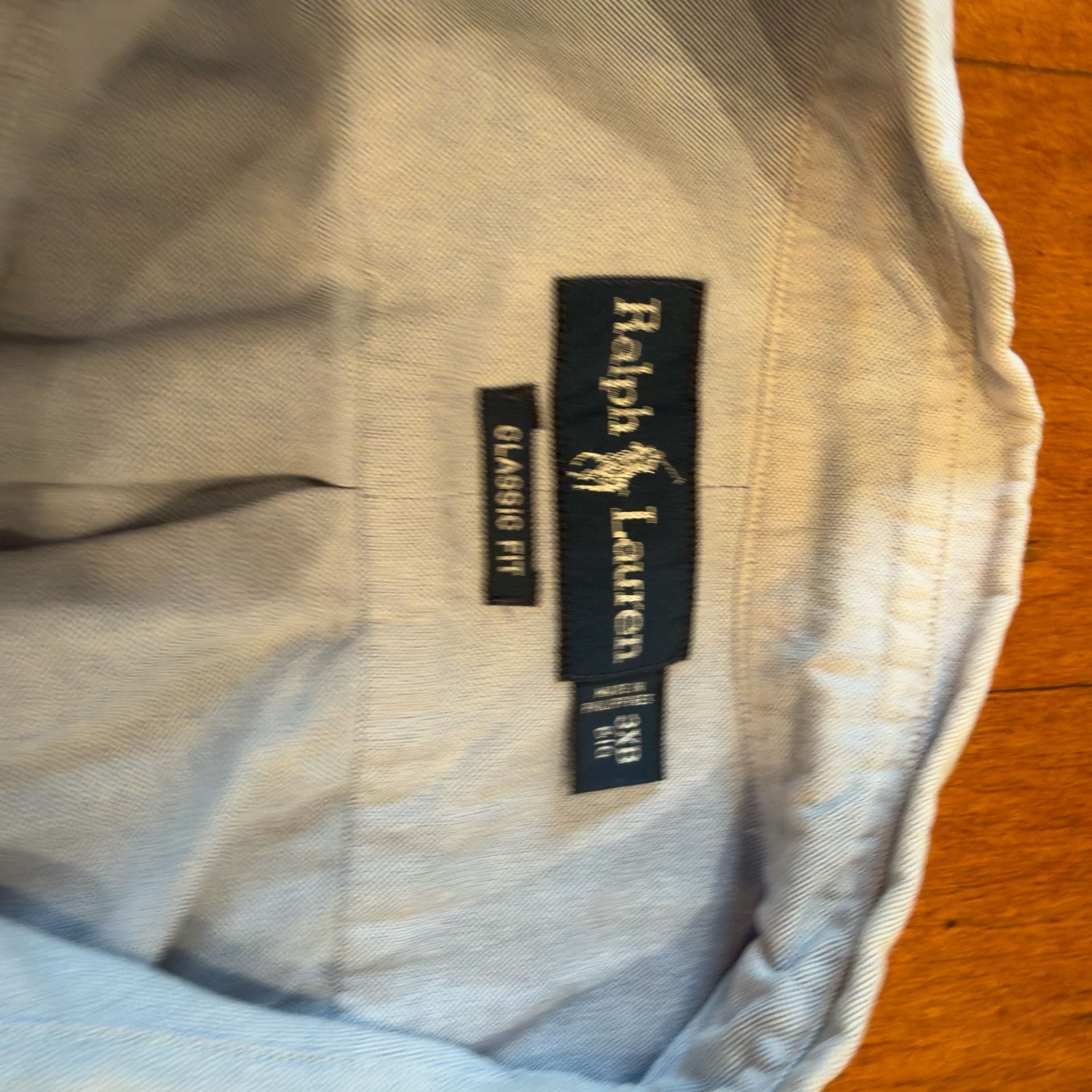 Vintage Blue label Ralph Lauren Short Sleeve Shirt Light Blue Classic Fit 3