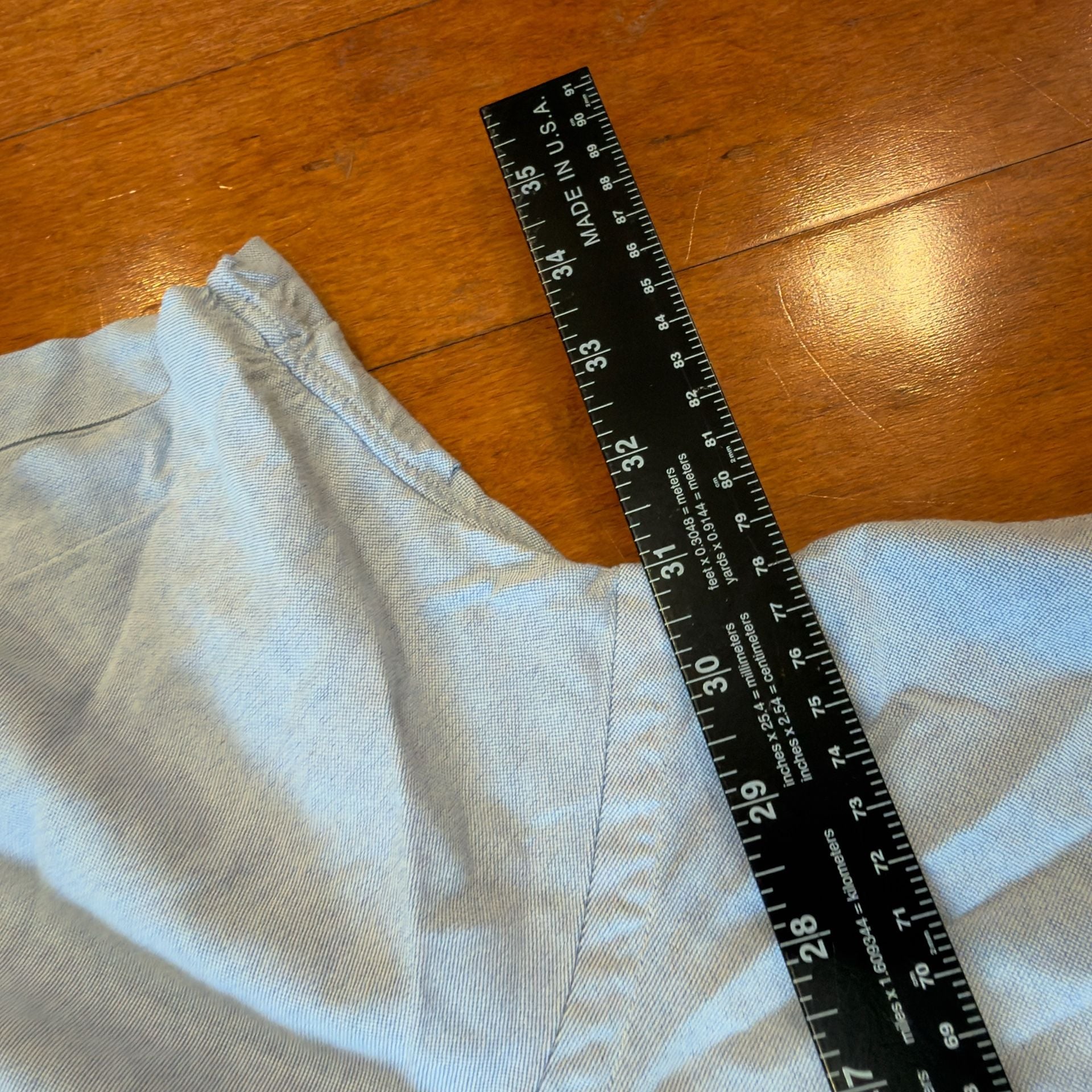 Vintage Blue label Ralph Lauren Short Sleeve Shirt Light Blue Classic Fit 4