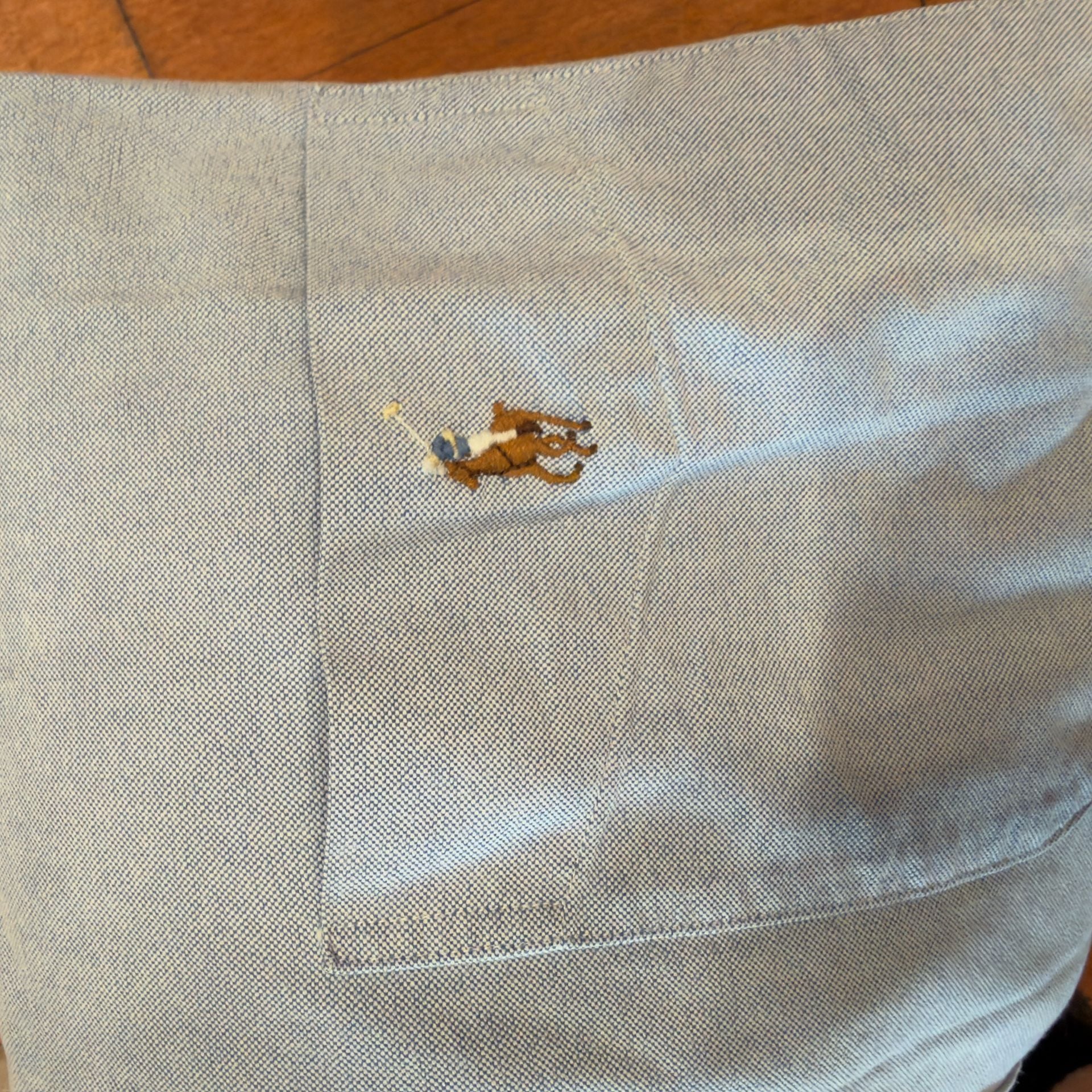 Vintage Blue label Ralph Lauren Short Sleeve Shirt Light Blue Classic Fit 8