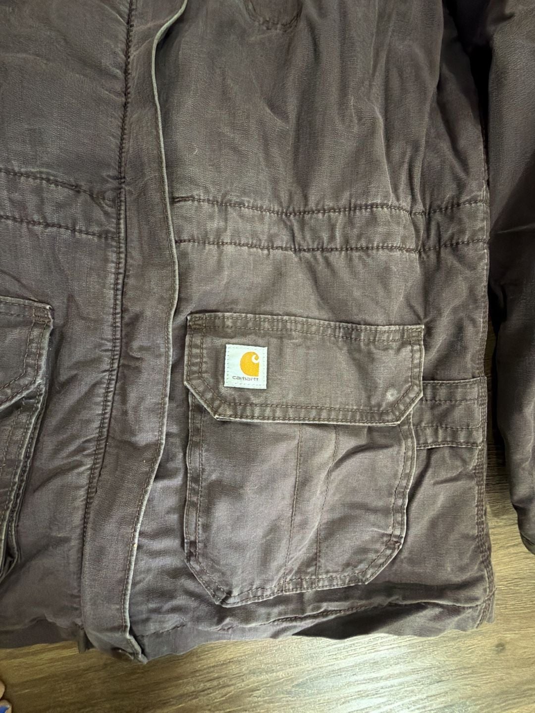 women's Carhartt Smithville utility jacket / Quilted Lined Barn Coat 3