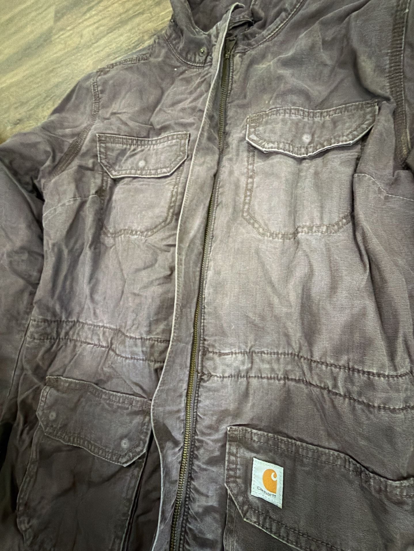 women's Carhartt Smithville utility jacket / Quilted Lined Barn Coat 6