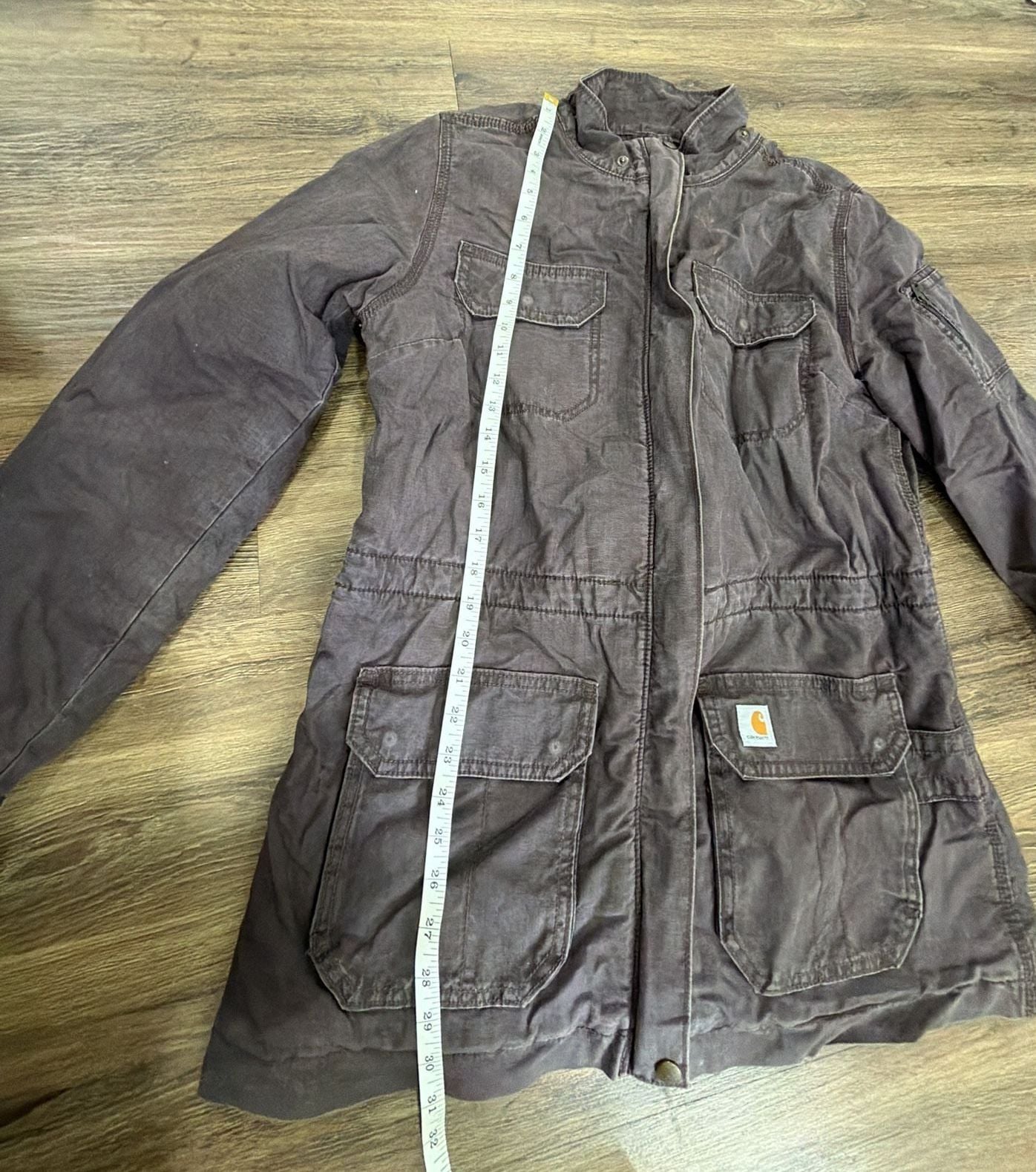 women's Carhartt Smithville utility jacket / Quilted Lined Barn Coat 8