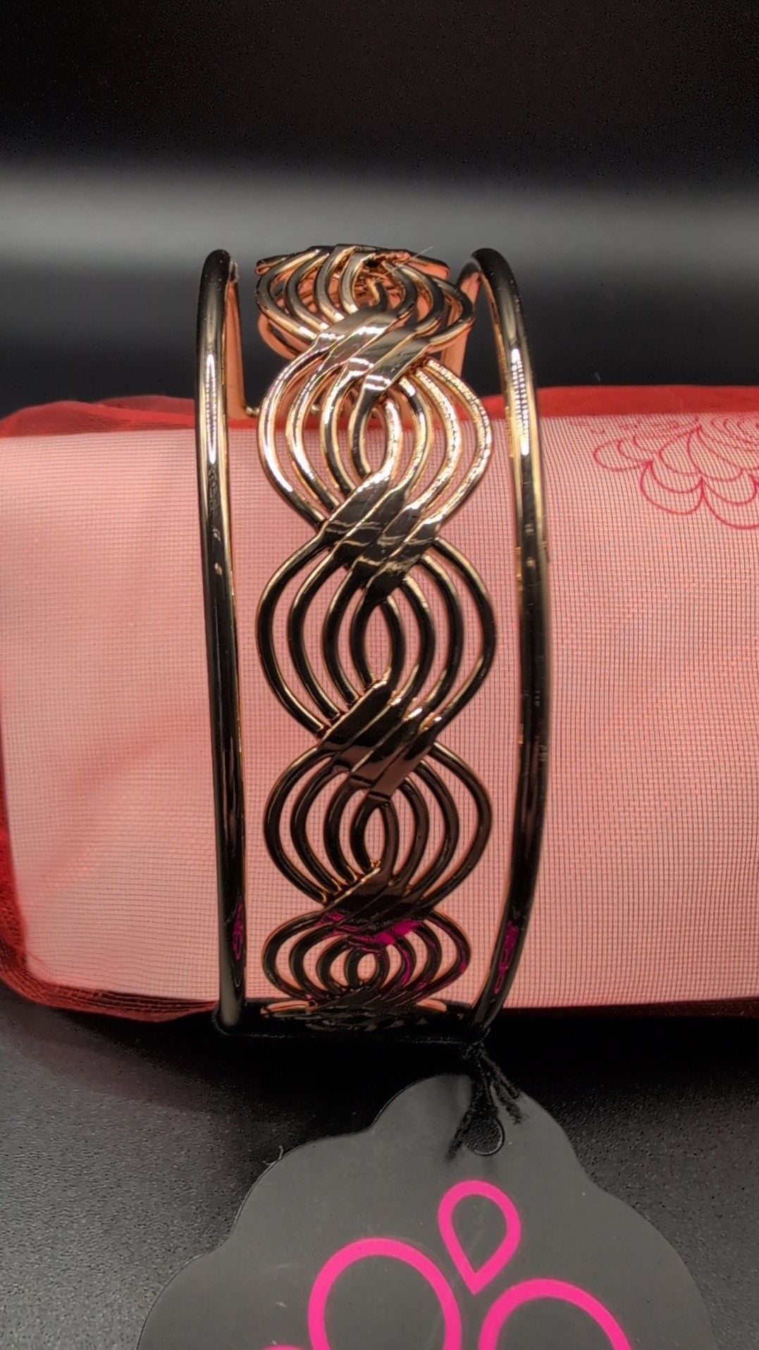 Paparazzi Weave An Impression Gold Cuff Bracelet 5