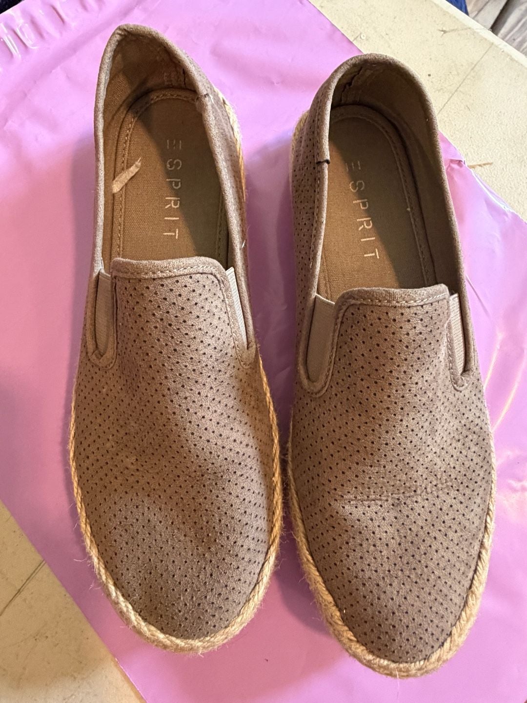 Esprit Nadine Perforated Slip-On Espadrille Flats 3