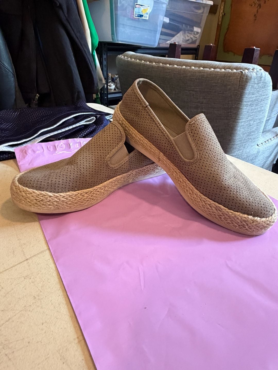 Esprit Nadine Perforated Slip-On Espadrille Flats 4