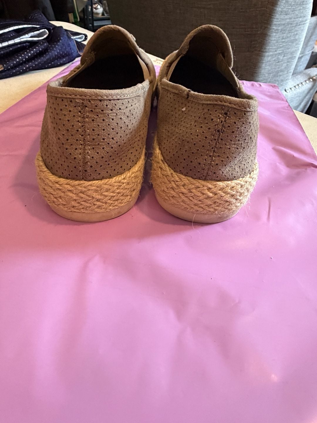 Esprit Nadine Perforated Slip-On Espadrille Flats 5