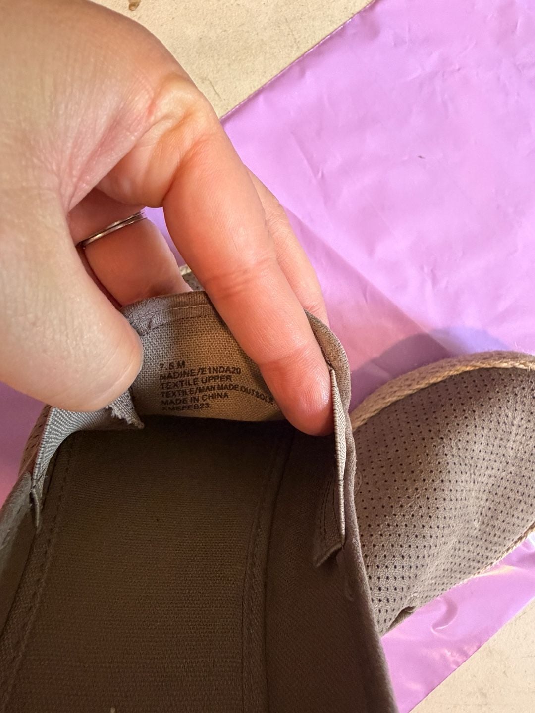 Esprit Nadine Perforated Slip-On Espadrille Flats 7