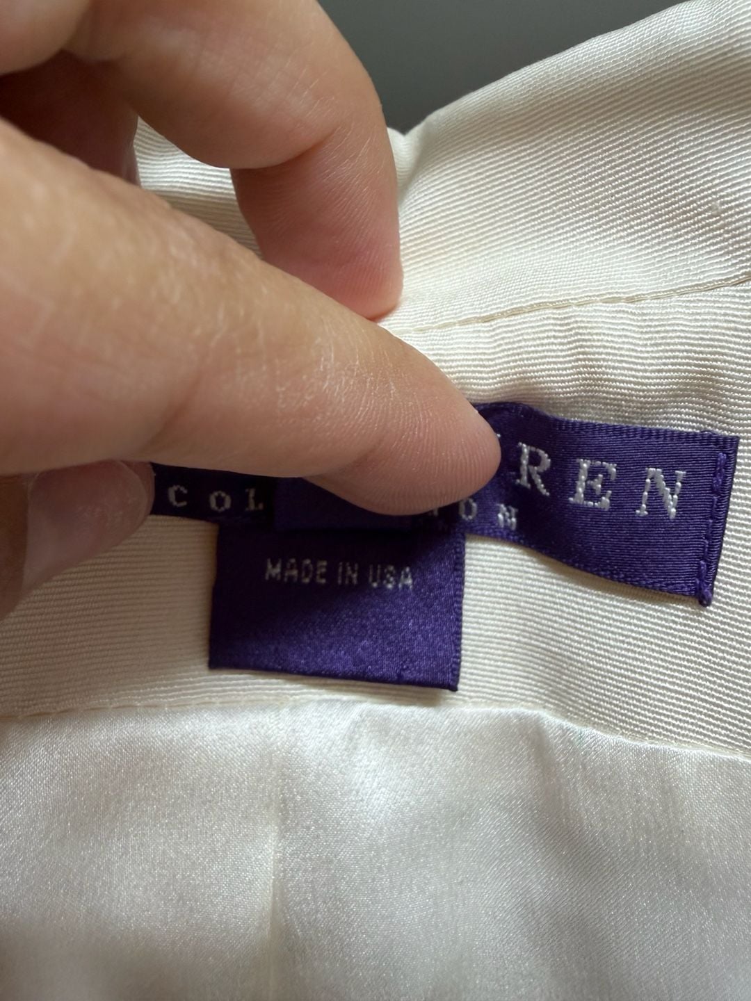 Vintage Ralph Lauren Purple Label 100% Silk White Double-Breasted Tailcoat Jacket 5
