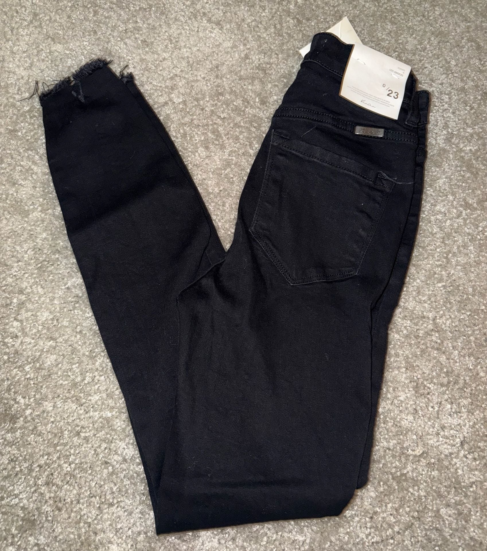 KanCan High Rise Button-Fly Raw Hem Skinny Jeans 2