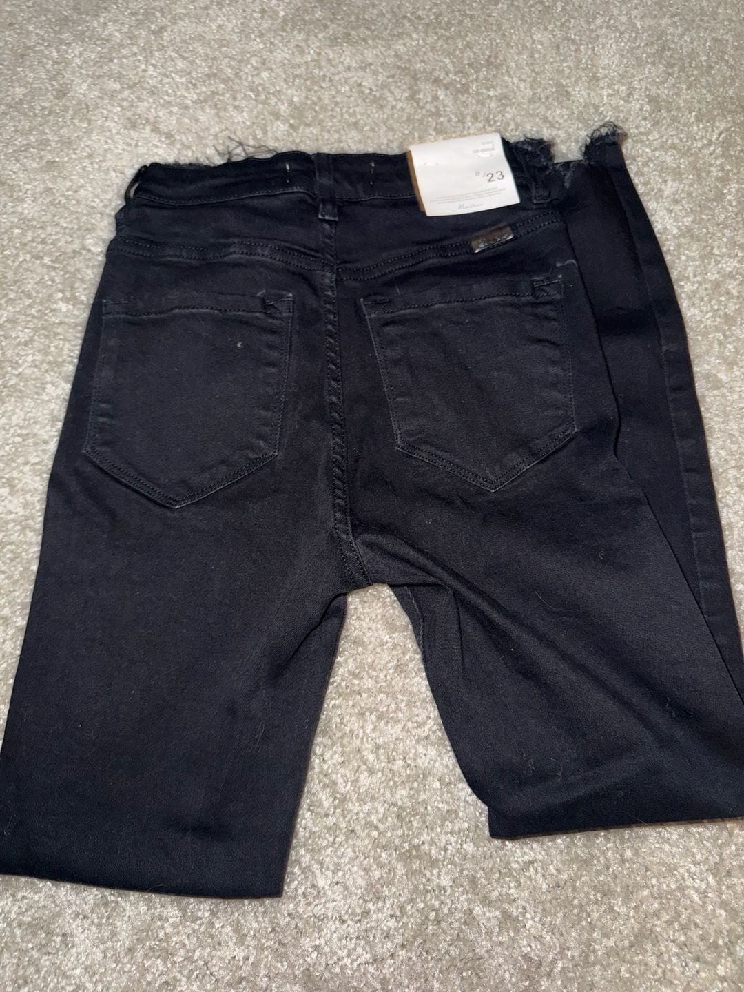 KanCan High Rise Button-Fly Raw Hem Skinny Jeans 4