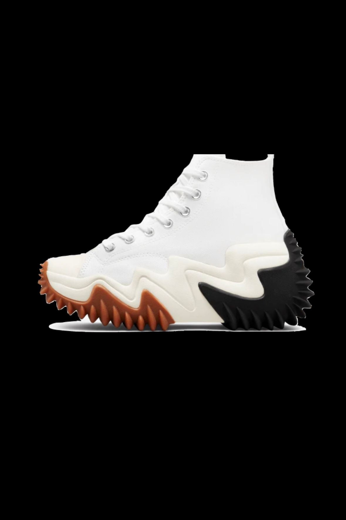 Converse Run Star Motion High Top Sneakers White/Black/Gum Honey 2