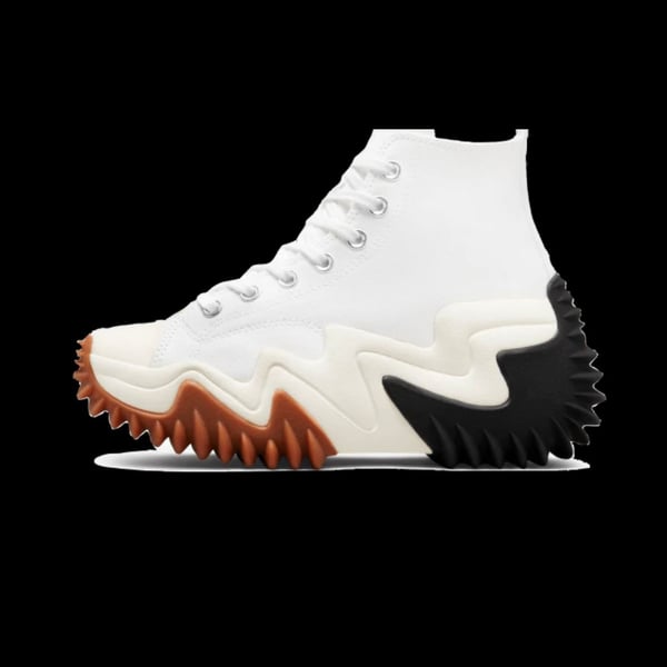 Converse Run Star Motion High Top Sneakers White/Black/Gum Honey