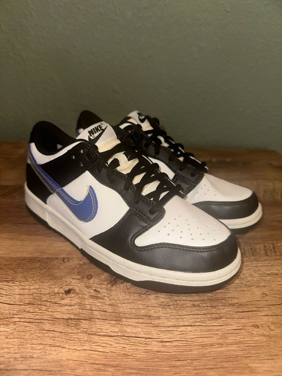 Nike Dunk Low Next Nature GS TPU Swoosh Black/Hyper Royal 2