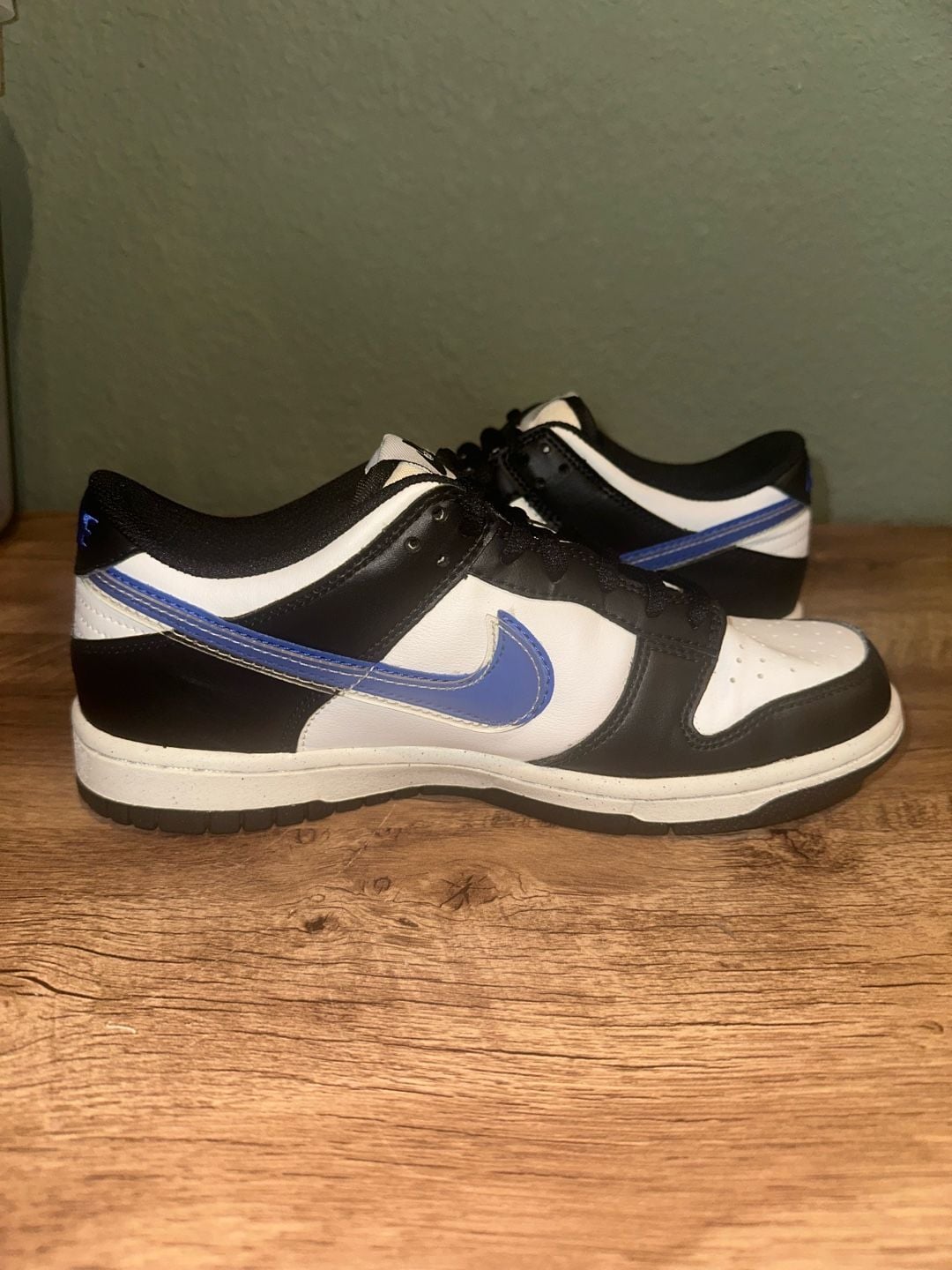 Nike Dunk Low Next Nature GS TPU Swoosh Black/Hyper Royal 7