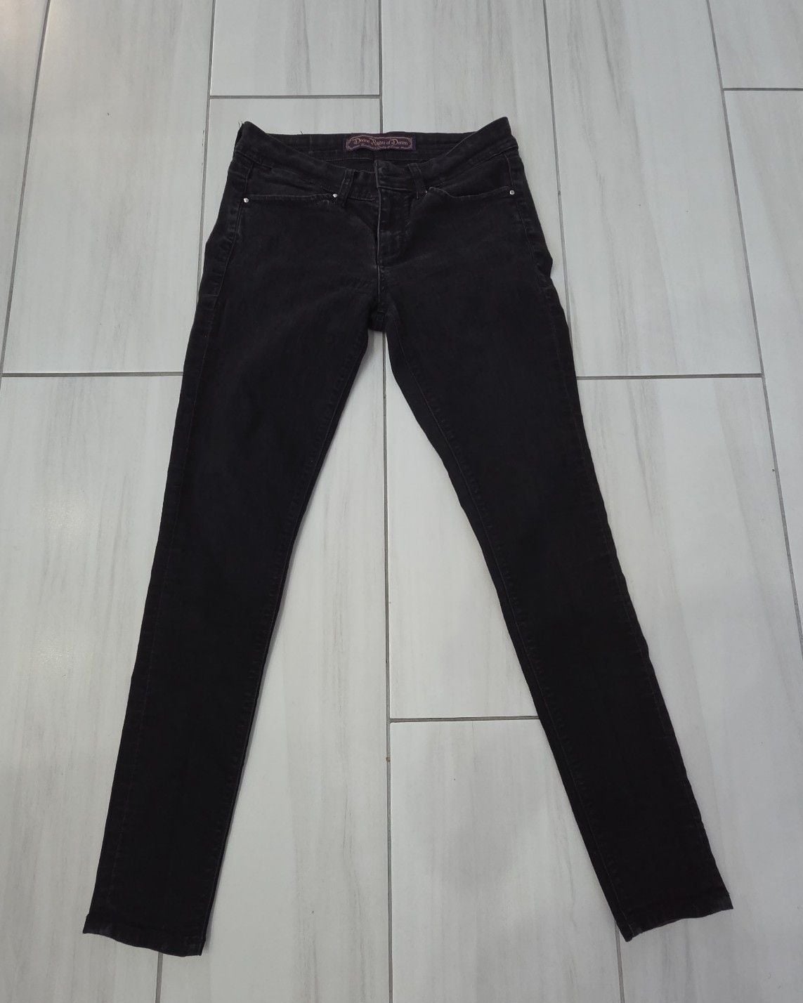 Divine Rights of Denim Black Skinny Jeans Size 28 1