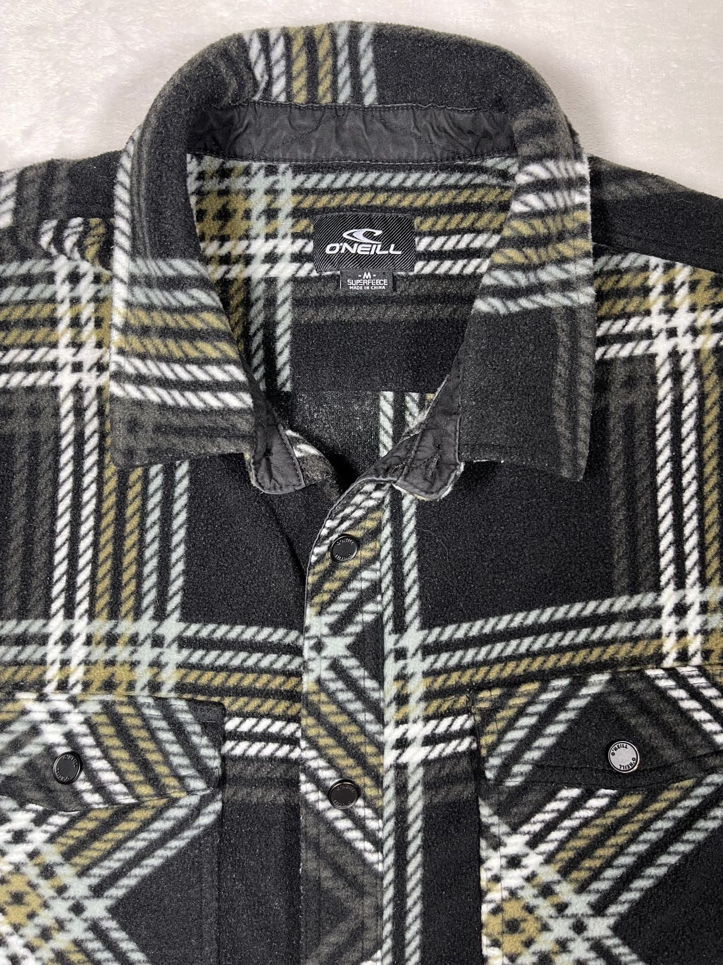 O'Neill SuperFleece Plaid Long Sleeve Button Down Shirt 2