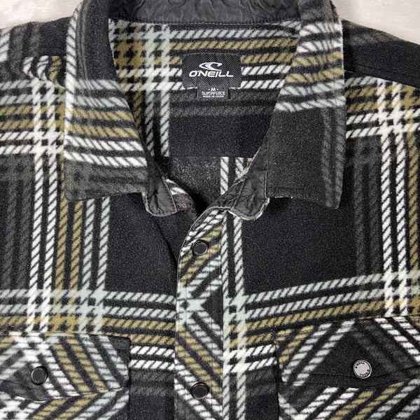O'Neill SuperFleece Plaid Long Sleeve Button Down Shirt