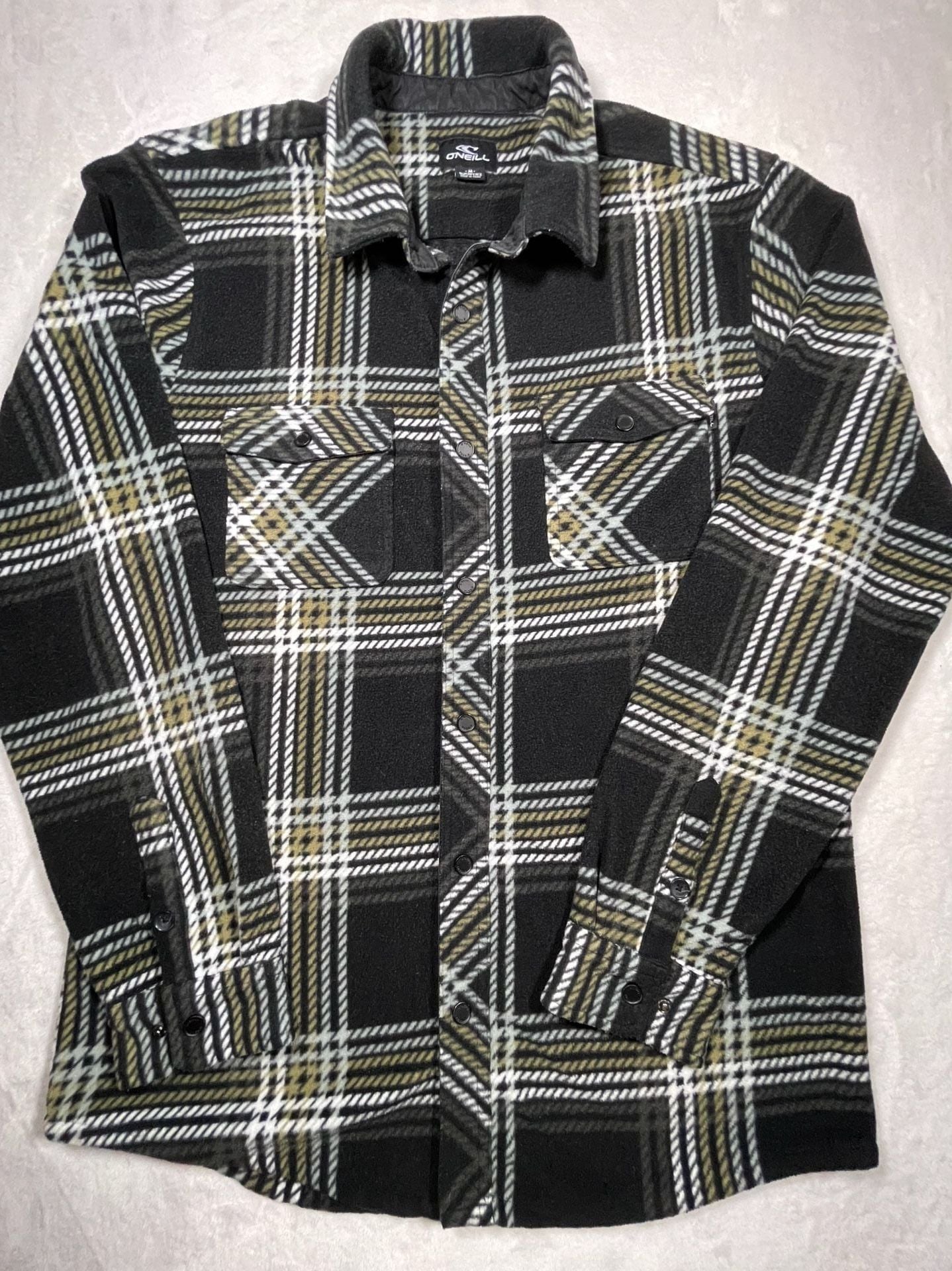 O'Neill SuperFleece Plaid Long Sleeve Button Down Shirt 3