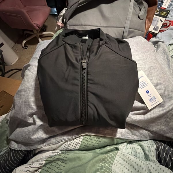 Outdoor Voices LS Front Zip Surfsuit in Black
