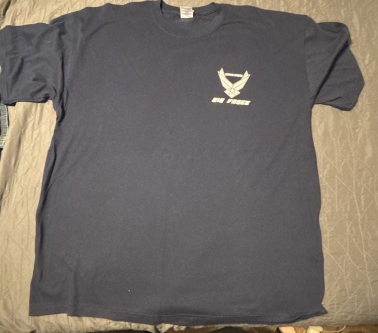 Air Force Lackland AFB Texas BMT Cross Into The Blue T-Shirt Navy Mens 2