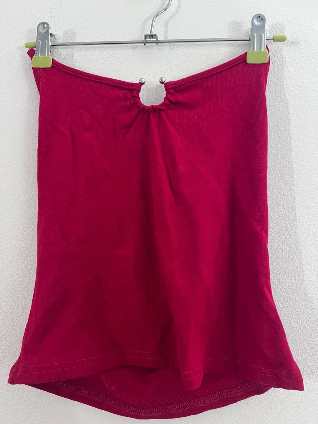 Women's Red Backless Chain Detail Butterfly Embellished Cami Top S M L 7