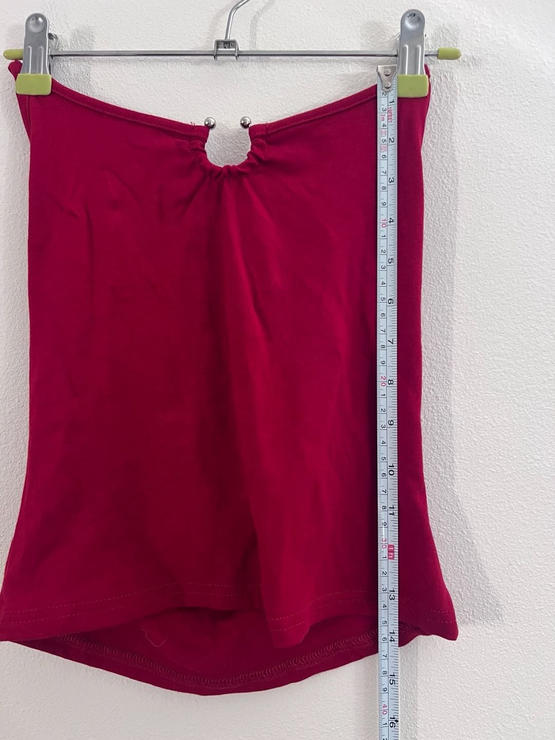 Women's Red Backless Chain Detail Butterfly Embellished Cami Top S M L 8