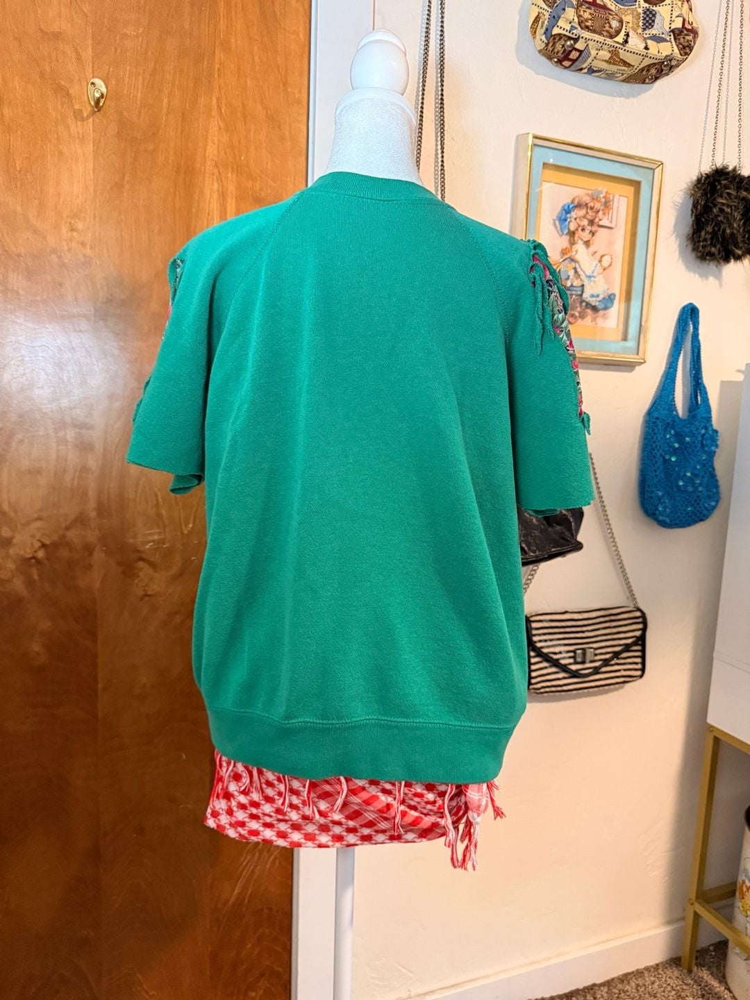 Vintage 90s Tultex Fringe Apple Orchard Sweatshirt Made in USA 3