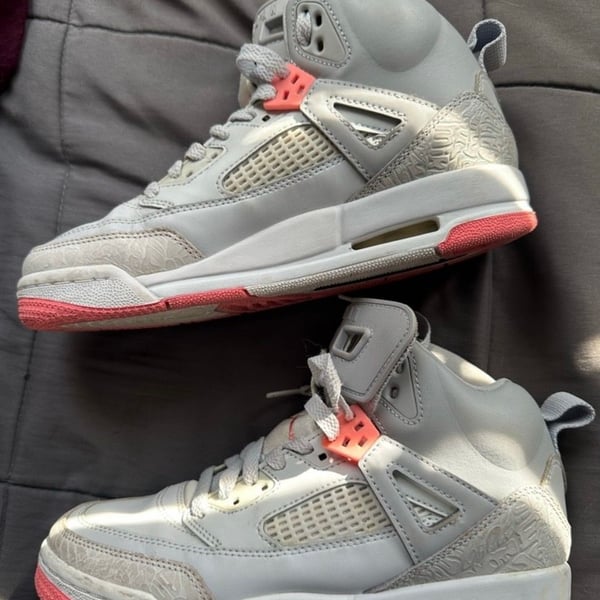 Nike Air Jordan Spiz'ike GS 'Sun Blush' Wolf Grey Sneakers