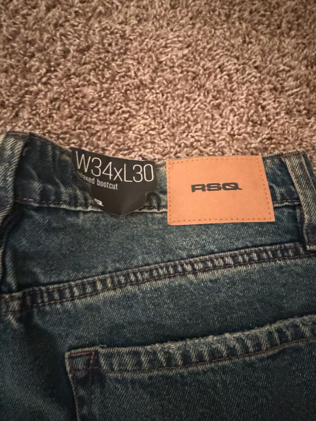 RSQ Relaxed Bootcut Blue Denim Jeans 5
