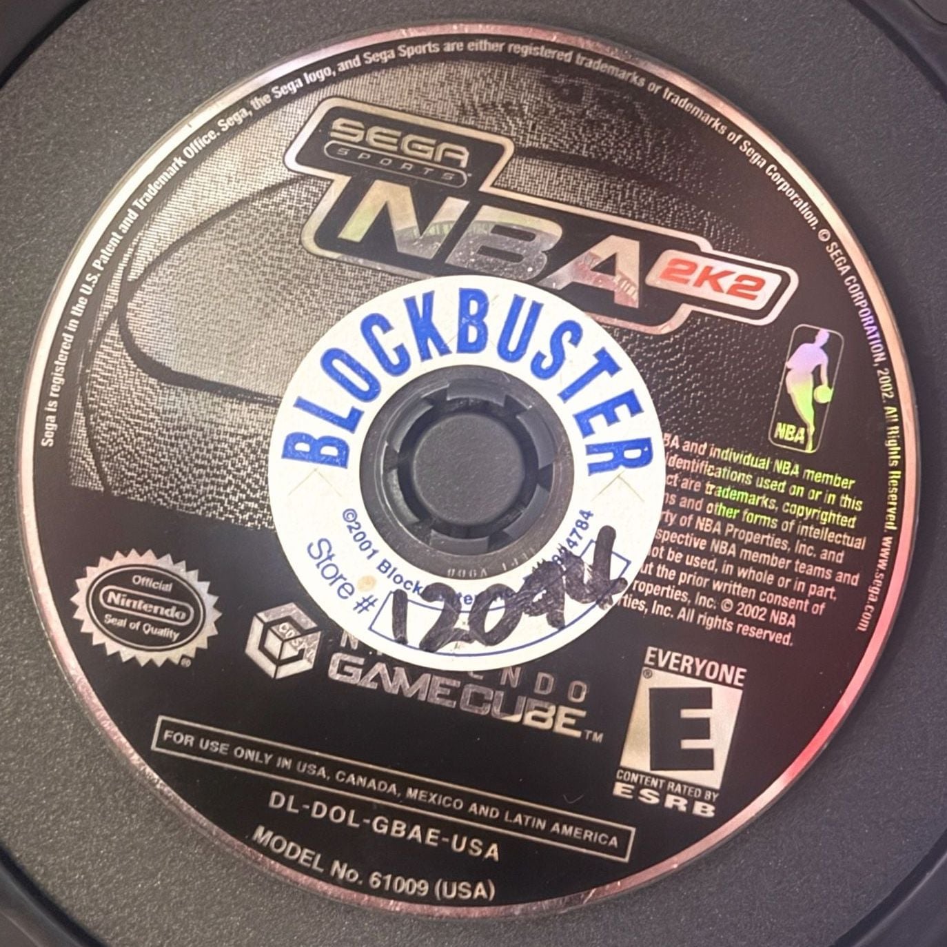 Sega Sports NBA 2K2 for Nintendo GameCube in Blockbuster Case 1