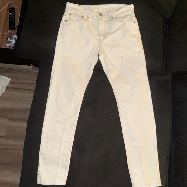 Levi's 512 Slim Taper White Denim Jeans