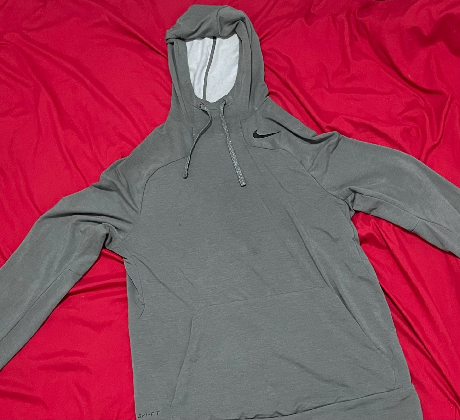Nike Dri-FIT Sweatsuit Set Mens, M Gray Pullover Hoodie & Jogger Pants Tracksuit Matching Set 3