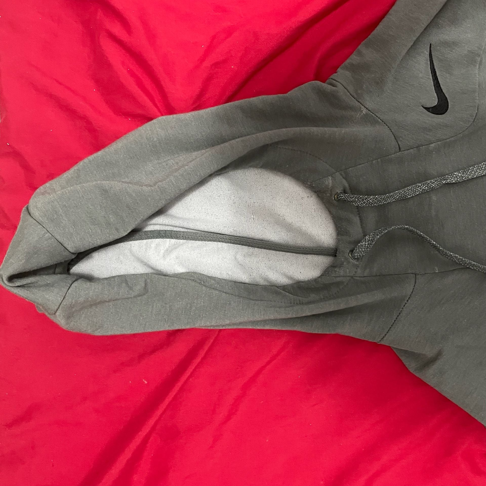 Nike Dri-FIT Sweatsuit Set Mens, M Gray Pullover Hoodie & Jogger Pants Tracksuit Matching Set 4
