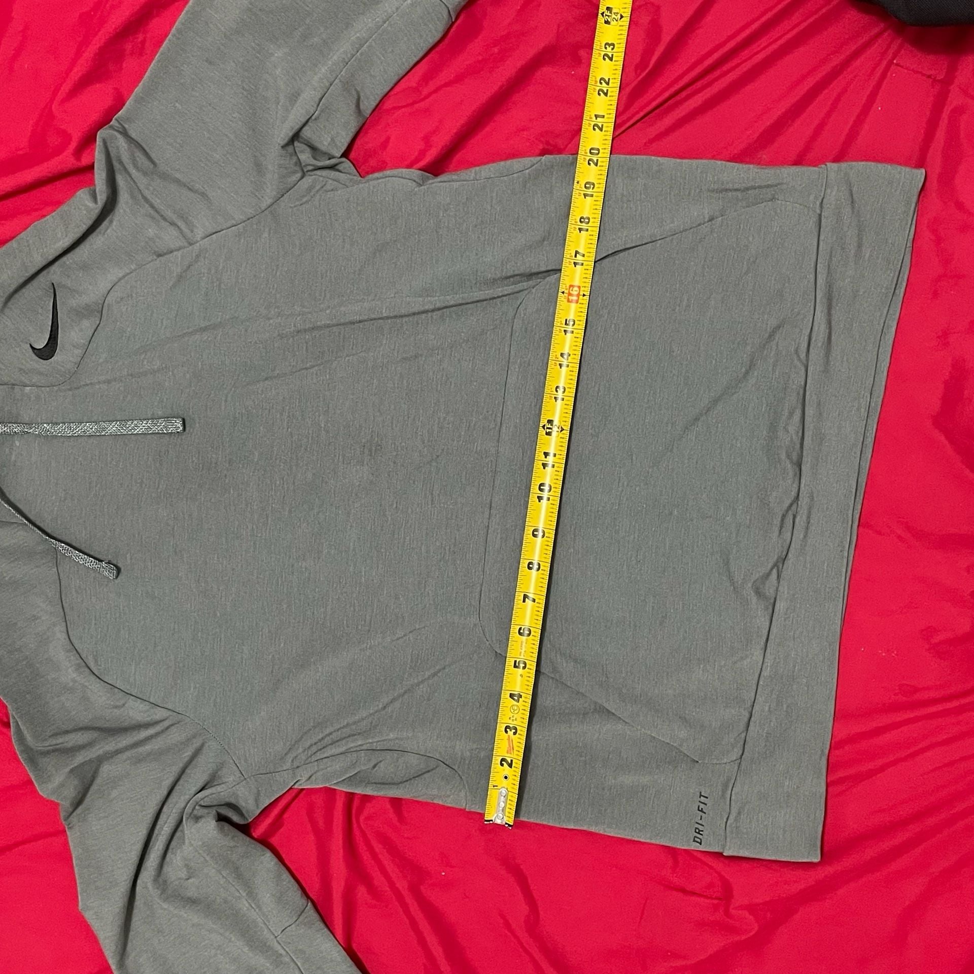 Nike Dri-FIT Sweatsuit Set Mens, M Gray Pullover Hoodie & Jogger Pants Tracksuit Matching Set 9