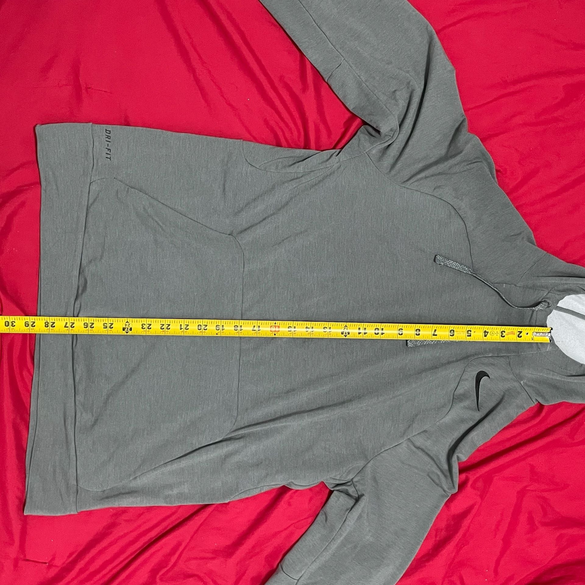 Nike Dri-FIT Sweatsuit Set Mens, M Gray Pullover Hoodie & Jogger Pants Tracksuit Matching Set 12