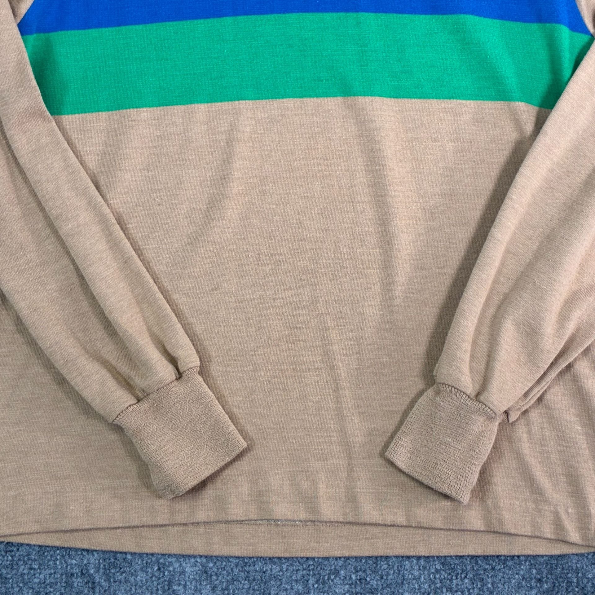 Vintage Long Sleeve Striped Rugby Shirt 4