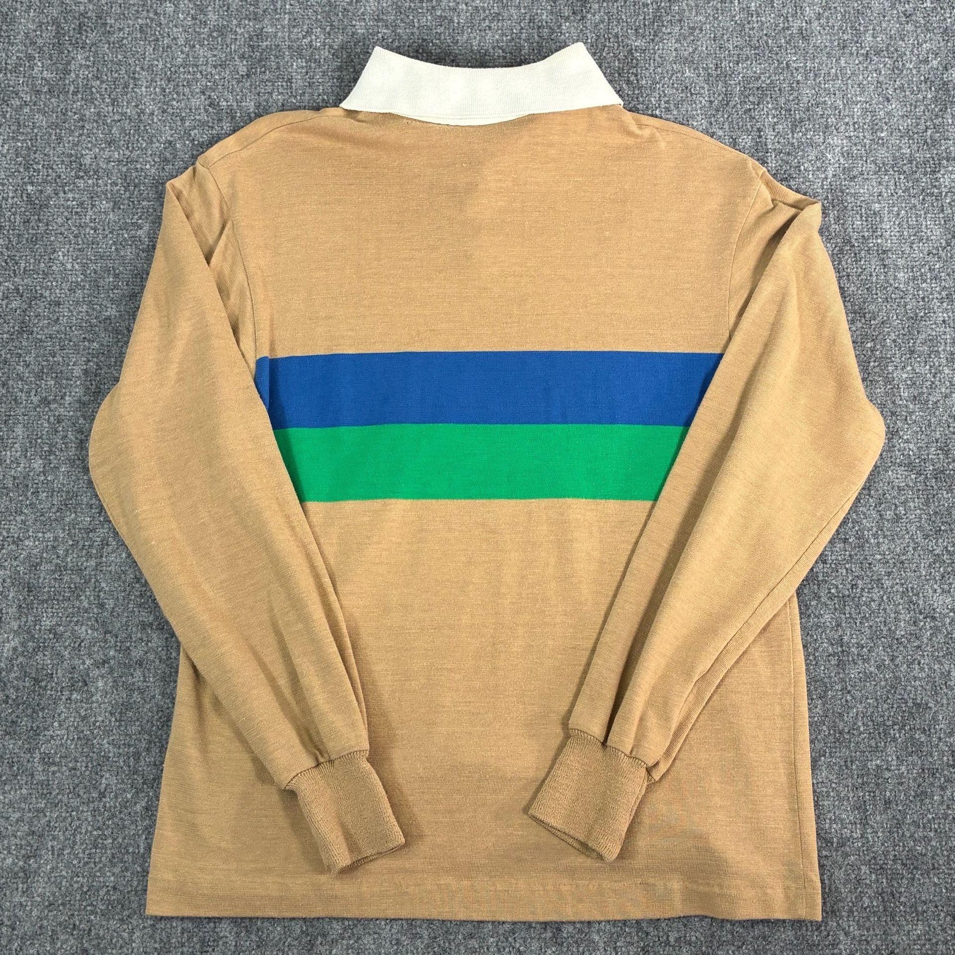 Vintage Long Sleeve Striped Rugby Shirt 5