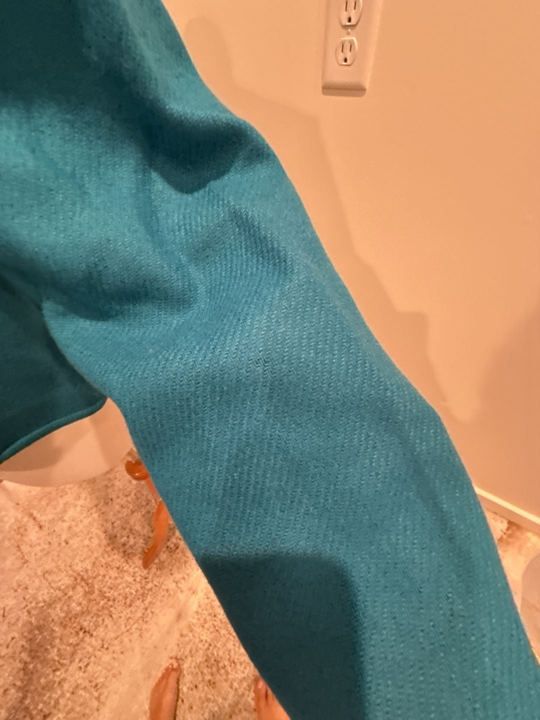 Vintage Pendleton Women's Turquoise Boiled Wool Cropped Jacket Small 7