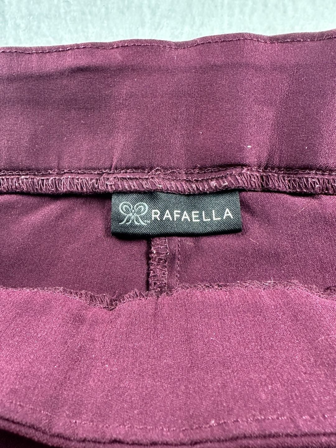 Rafaella Women's Stretch Slim Ankle Pull-On Elastic Waist Dress Pants 4