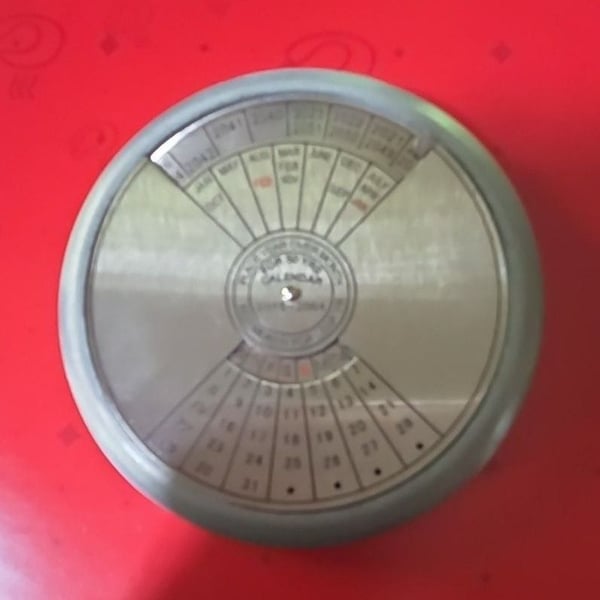 Kikkerland 50 Year Calendar Paperweight Desk Accessory