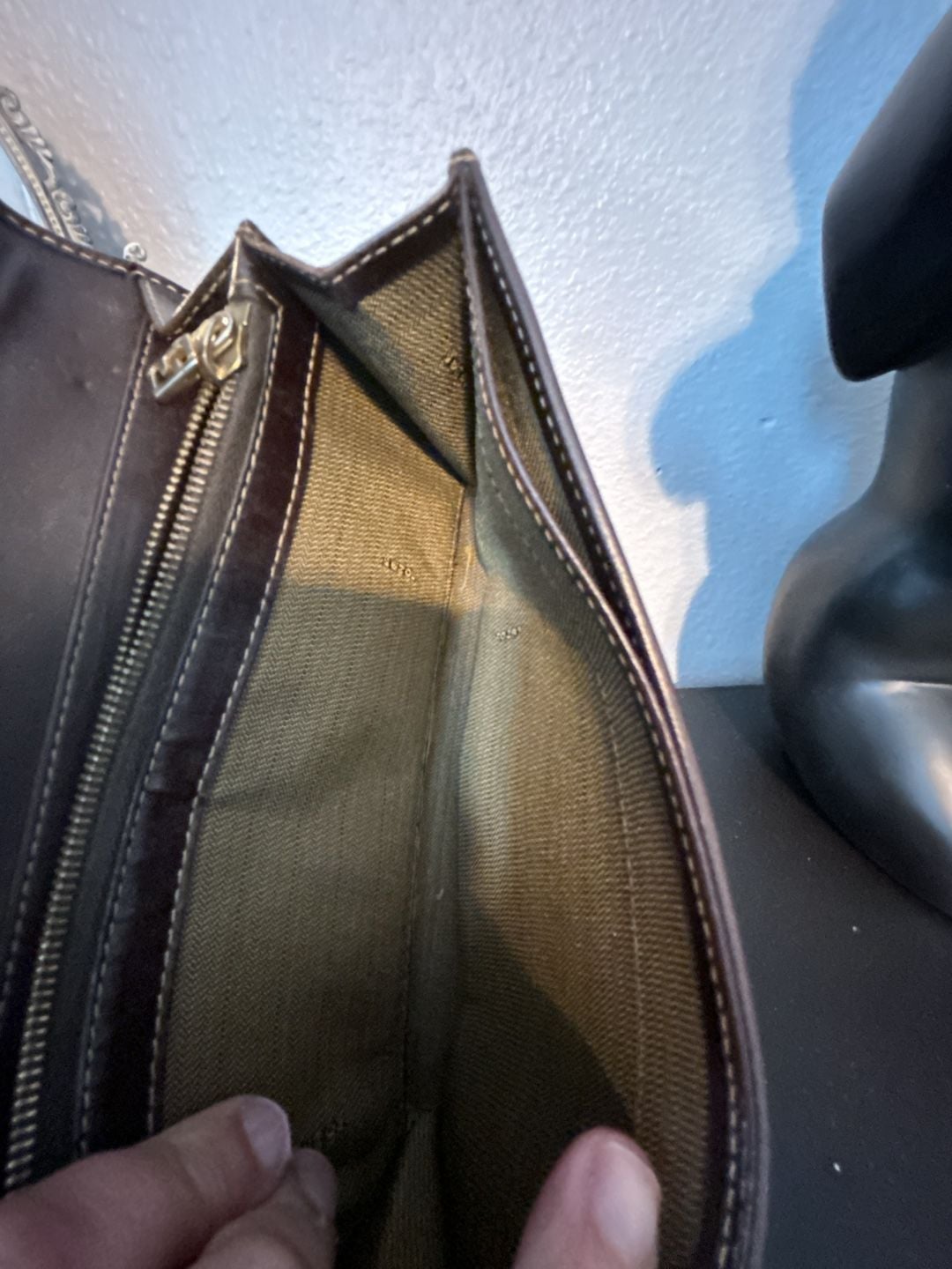 Fendi Zucca FF Logo Canvas Continental Long Wallet in Brown 5