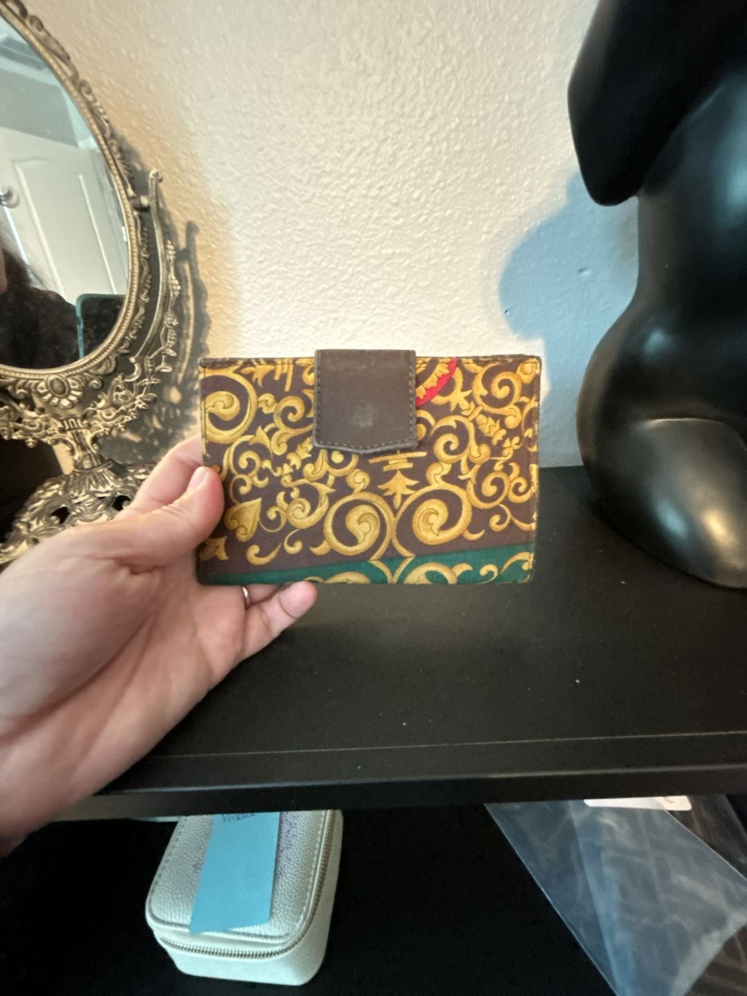 Versace Realizzato Con Disegno Originale Fold-over Clutch Wallet 1