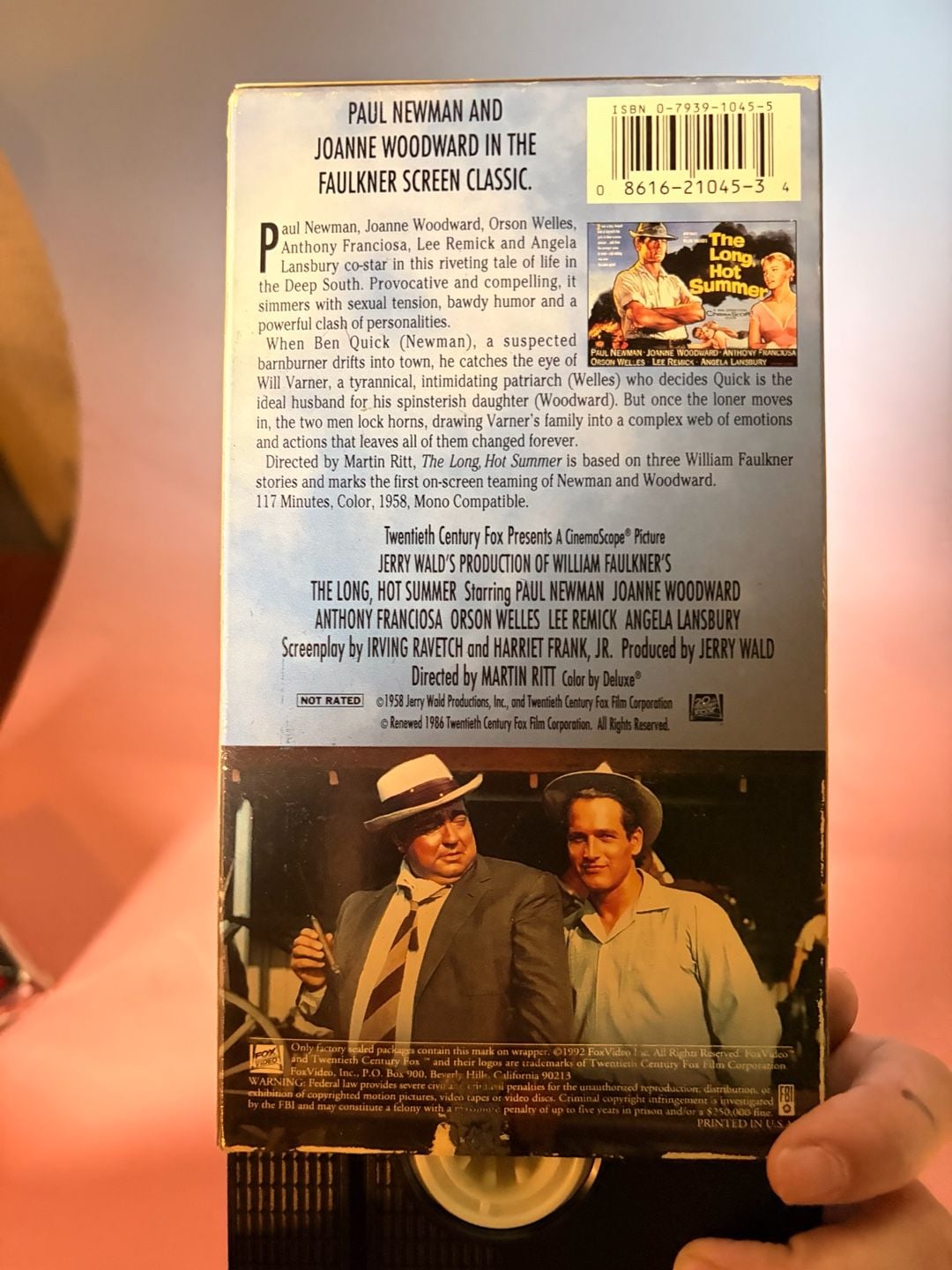 The Long Hot Summer VHS VCR Video Tape Used Paul Newman 2