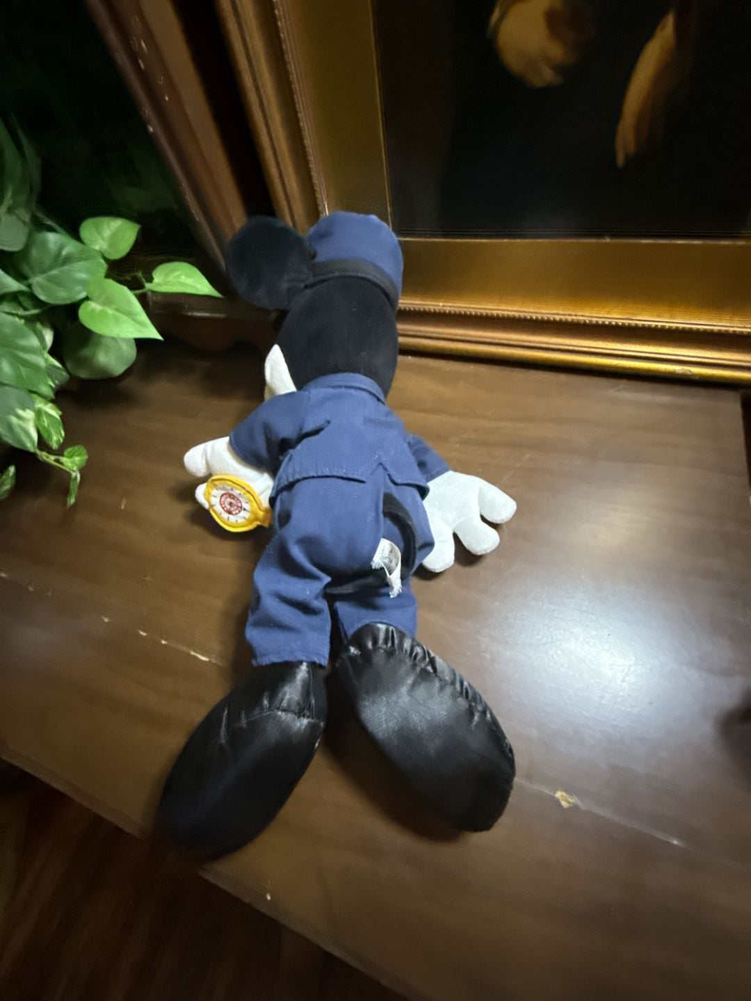 Disney Parks Red Car Trolley Conductor Mickey Mouse Plush 5