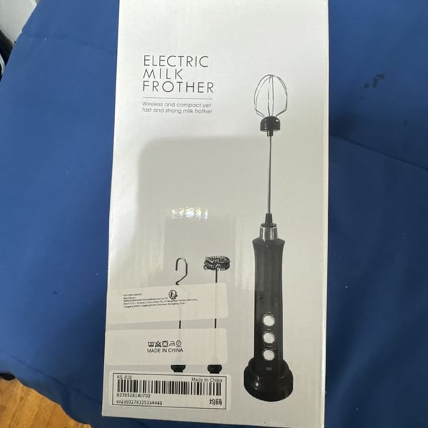 EW-071 Rechargeable Multifunctional Electric Milk Frother and Mixer with 3 Detachable Whisks