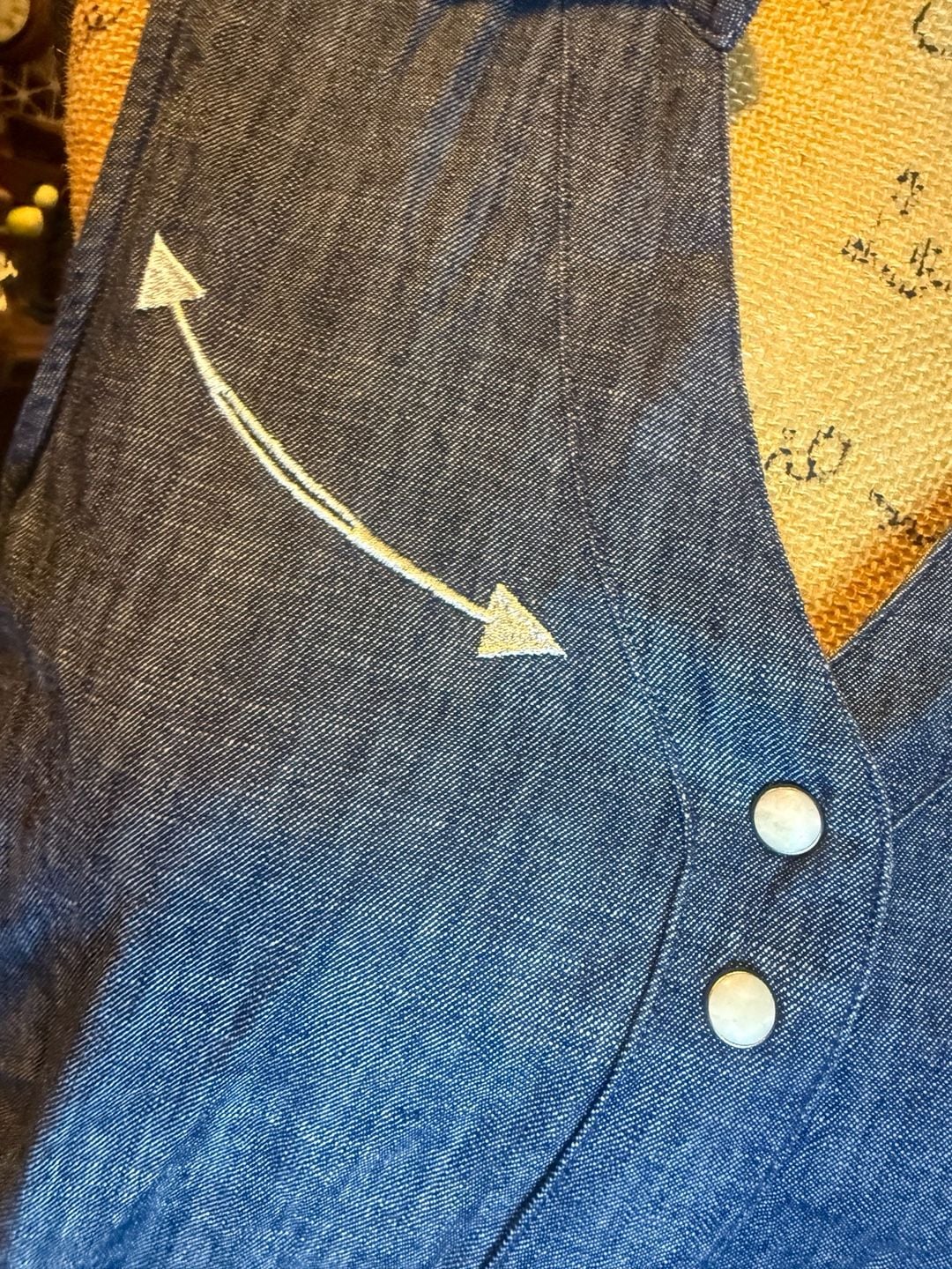 Cruel Denim Women's Sleeveless Chambray Button-Front Western Dress 6